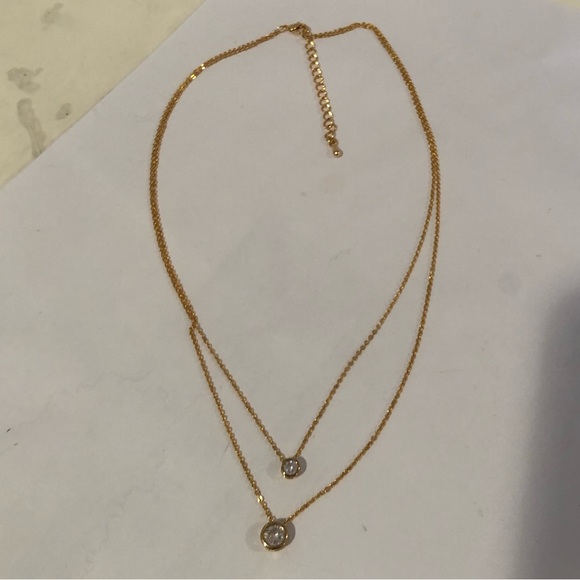 Double-Chain Gold Necklace - Picture 2 of 5